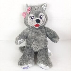 🔥Build A Bear Violet The Wolf  Plush 25th Birthday 16" Great Wolf Lodge BAB P4